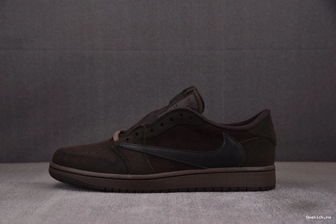 One Kick DM7866-202 Velvet OG Scott Travis Jordan 1 Air Low x Brown 0727